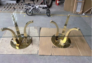 stainless steel base dining table stainless steel base dining table