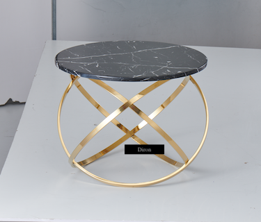 Round Marble and Gold Coffee Table Round Marble and Gold Coffee Table