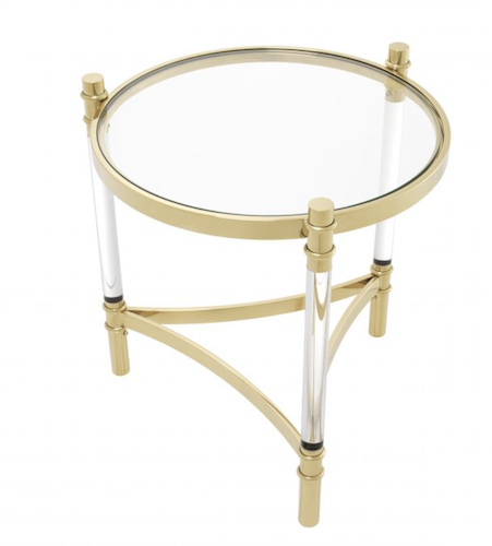 Stainless Steel And Acrylic Coffee Table Set For Living Room