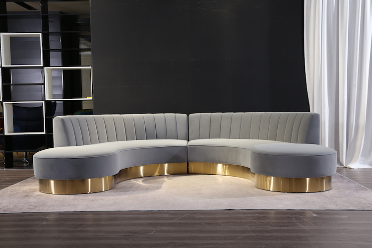 3 Piece Performance Velvet Sectional Sofa Set