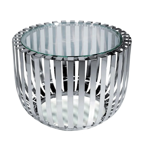 Contemporary  Side Table Stainless steel  End Table