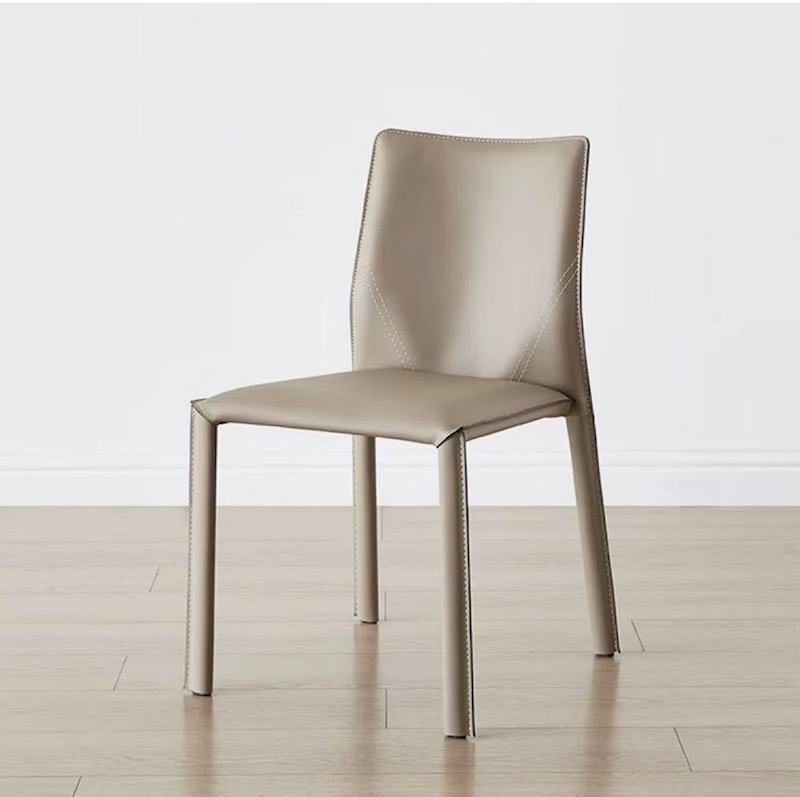 Italian Saddle Leather  Dining Chairs  saddle leather dining  side chair